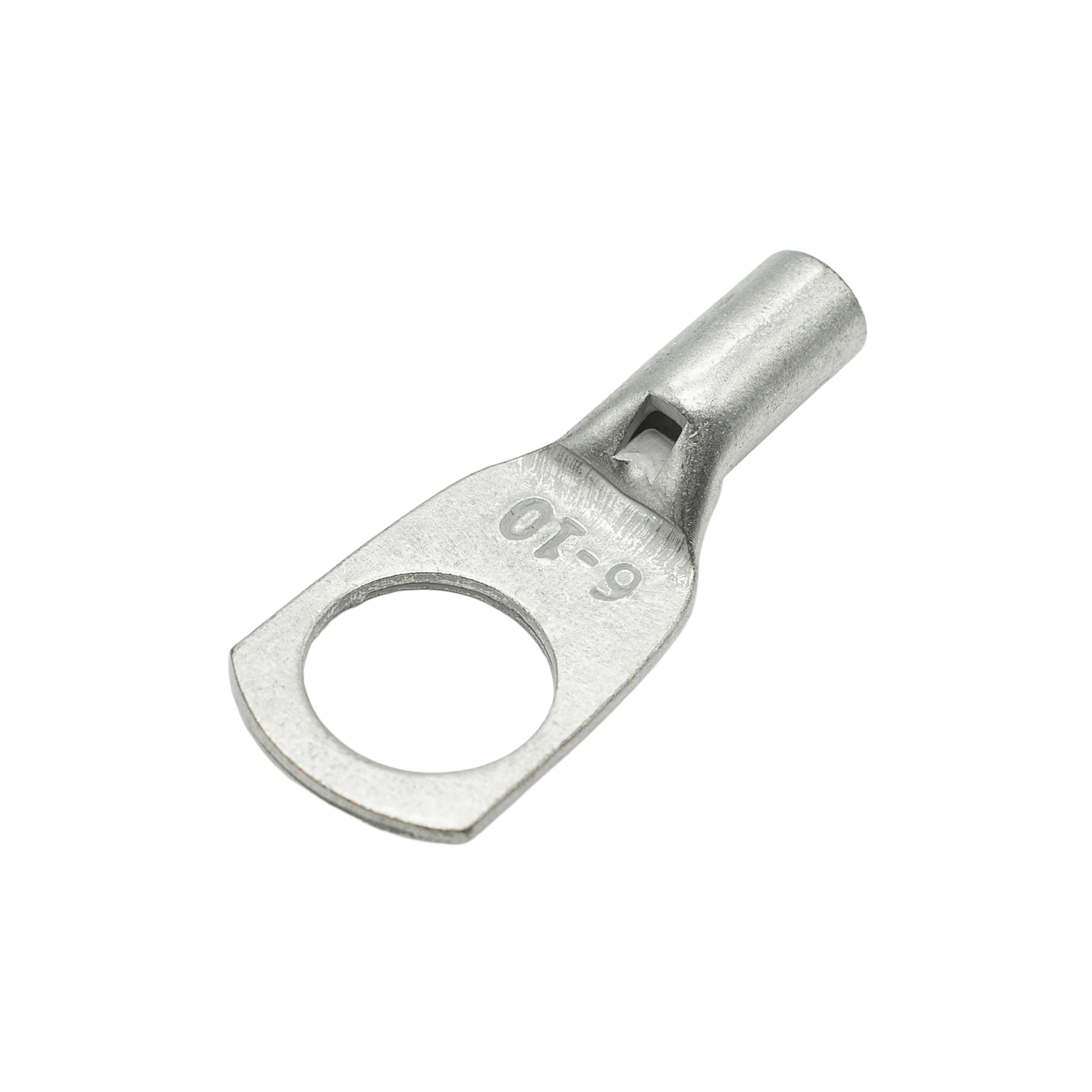 Наконечник кабельный из трубки медной луженой, 6 кв.мм, М10 (ТМЛ)