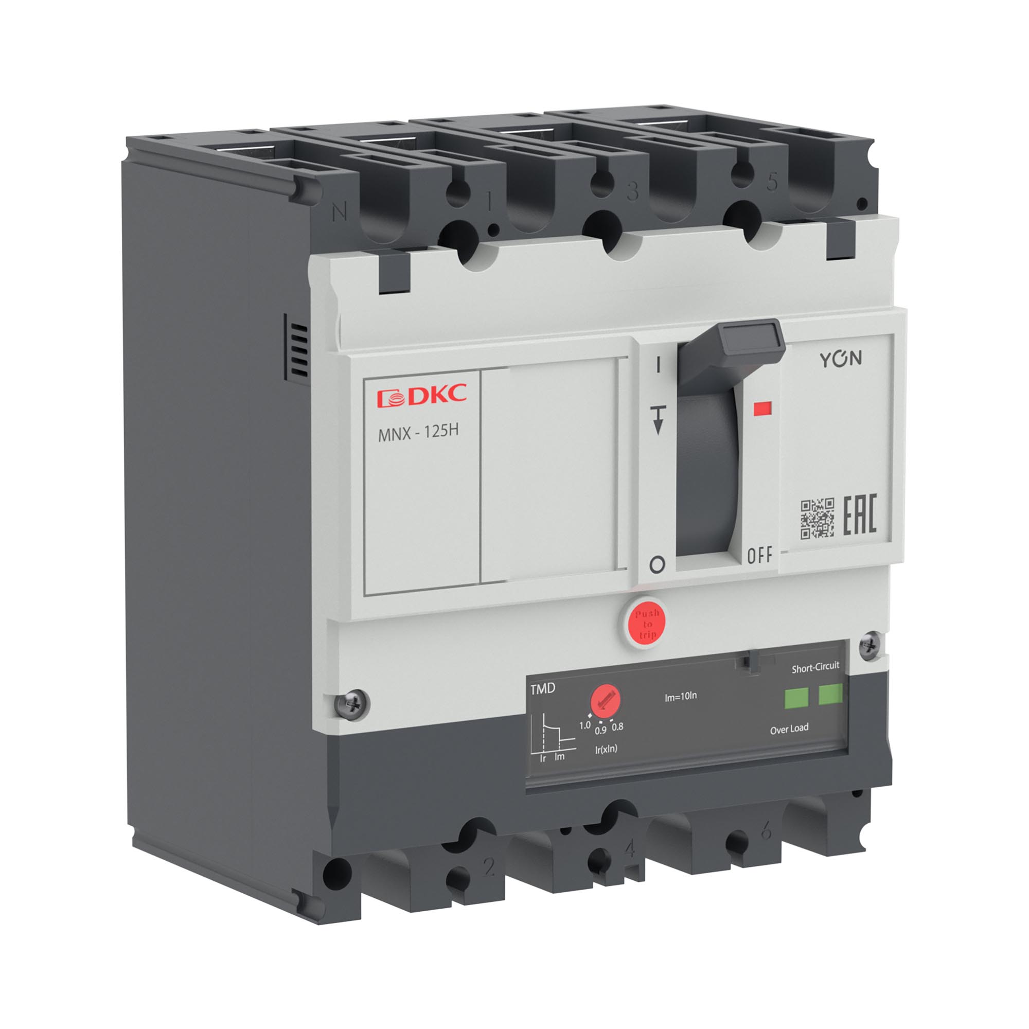 Авт. выкл. YON pro MNX125H 3N 40A 150kA при AC415V расц. TMD
