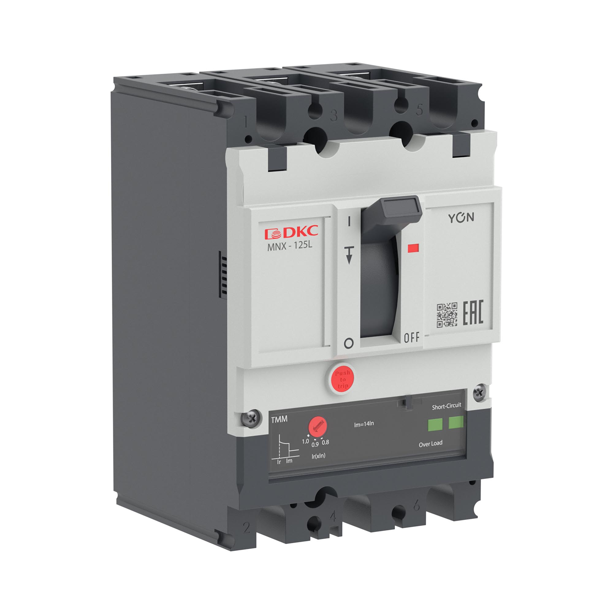 Авт. выкл. YON pro MNX125L 3P 16A 70kA при AC415V расц. TMM