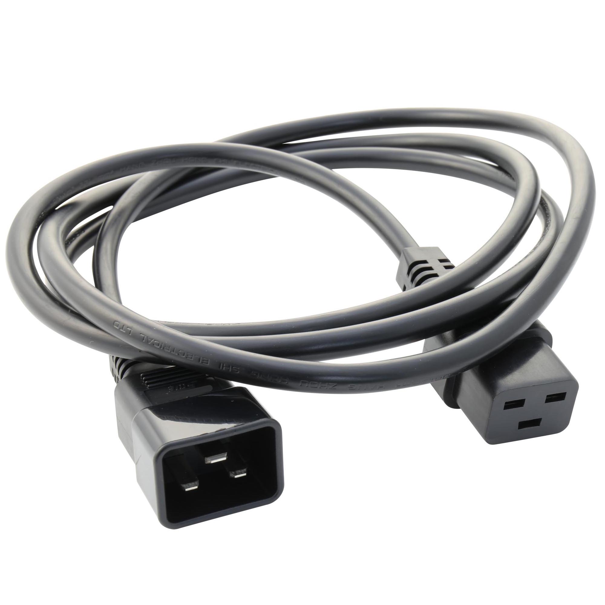 Кабель питания DKC, IEC320 С19 - IEC320 C20, 0,5м, 3x2,5мм