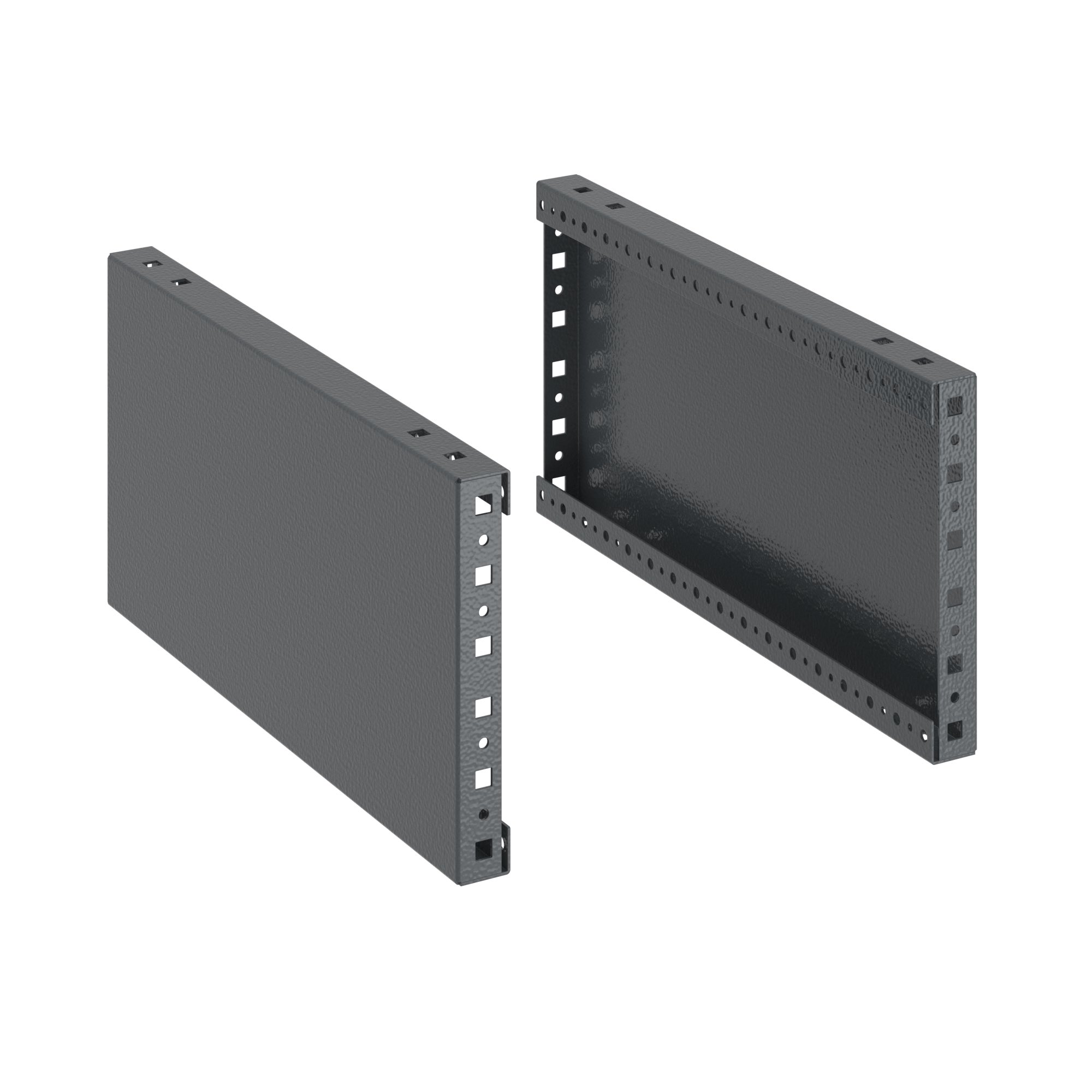 Панели цоколя для корпусов CQE & CQE N, ШхГ 1400 мм, В=200 мм, RAL7011, комплект - 2 шт. (замена на R5NFPB142) RAM block