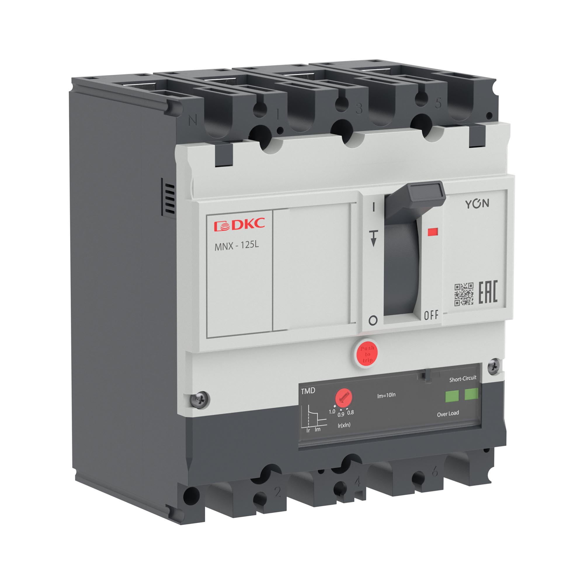 Авт. выкл. YON pro MNX125L 3N 16A 70kA при AC415V расц. TMD