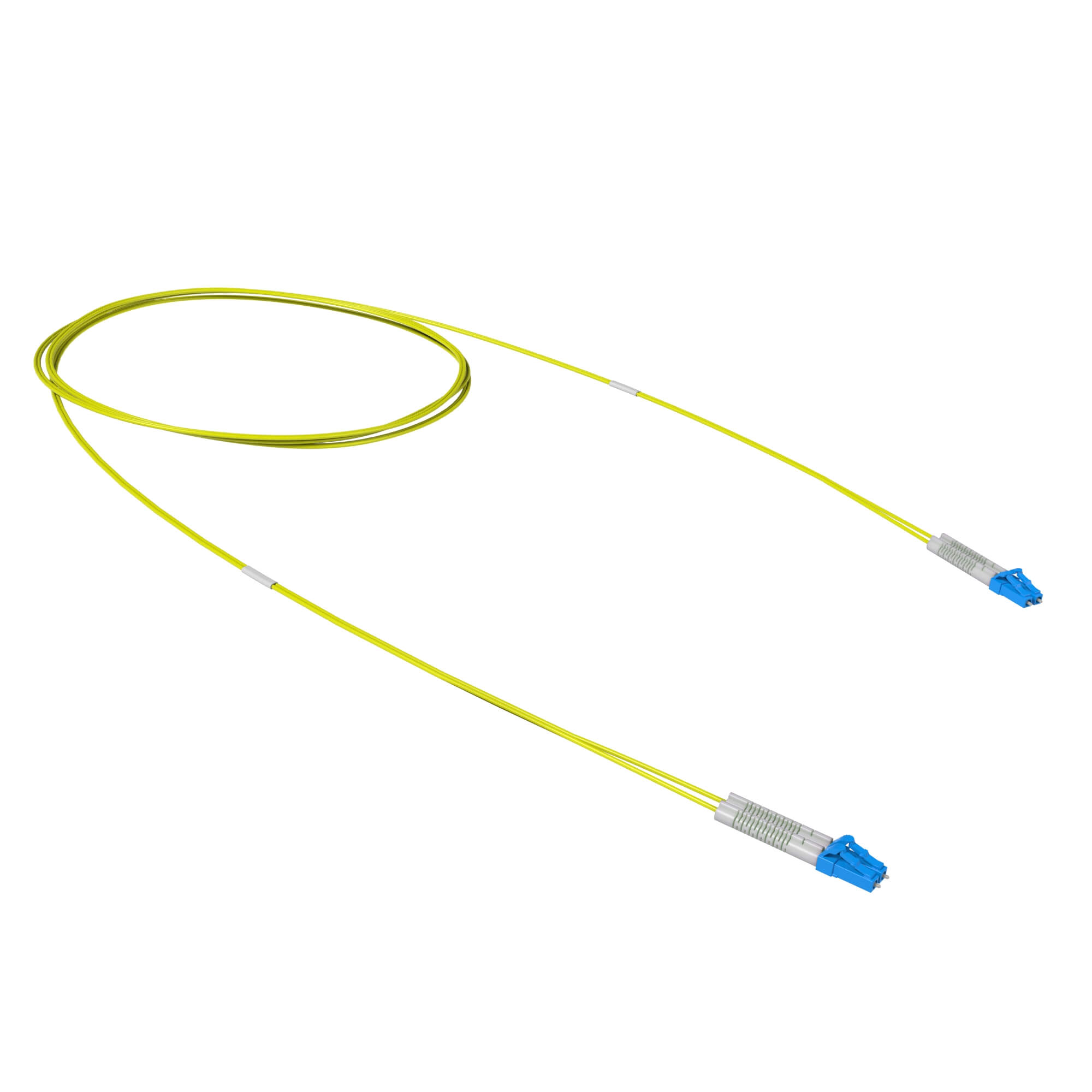 Оптический коммутационный шнур двухволоконный (Duplex) flexible boot LC/UPC - LC/UPC 9/125 (OS2), 1 м