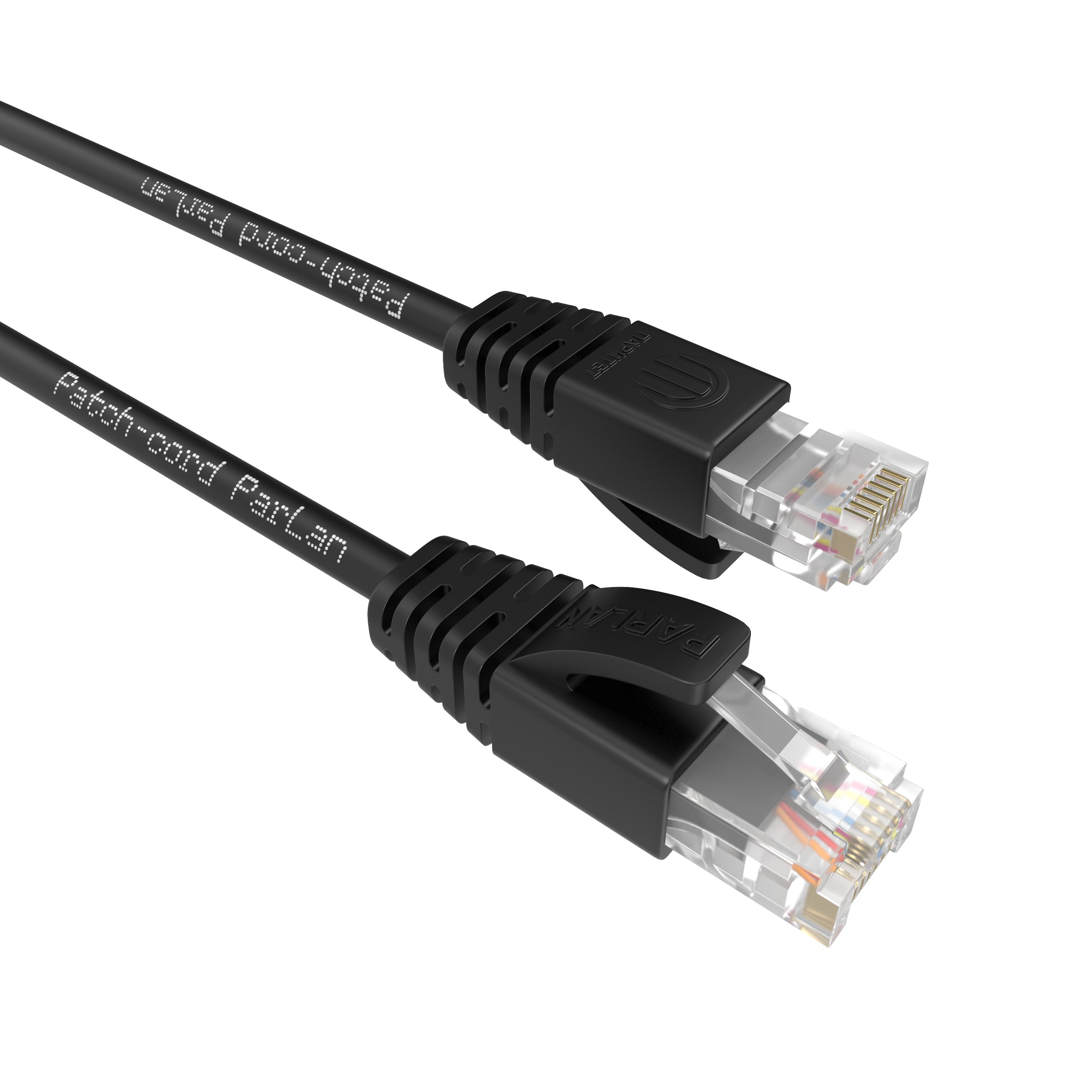 Шнур коммутационный Patch-cord ParLan U/UTP Cat 5e ZH 4х2х0,60 Flex RJ45-RJ45 BK 0,15m черный (патч-корд)