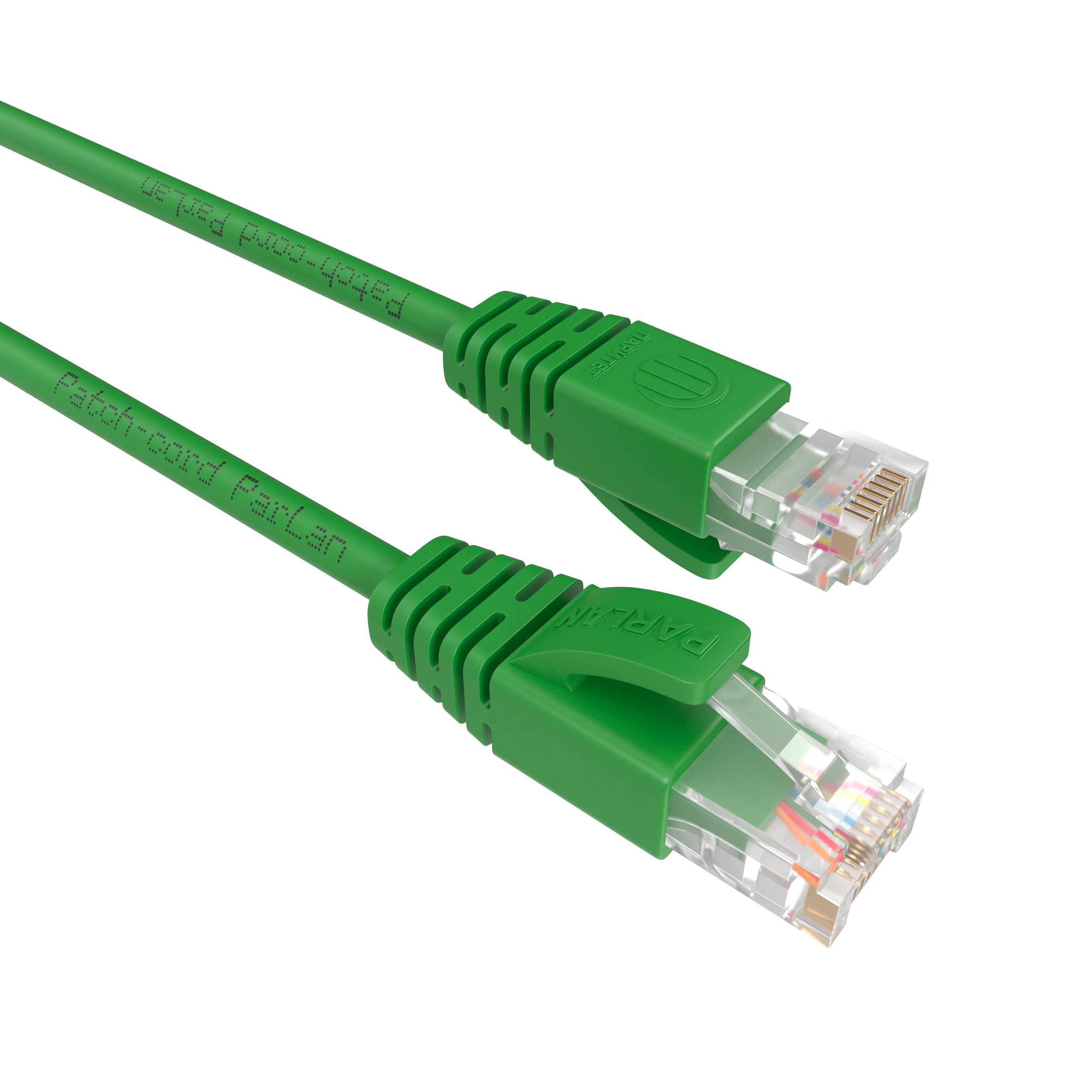 Шнур коммутационный Patch-cord ParLan U/UTP Cat 5e ZH 4х2х0,60 Flex RJ45-RJ45 GN 0,15m зеленый (патч-корд)