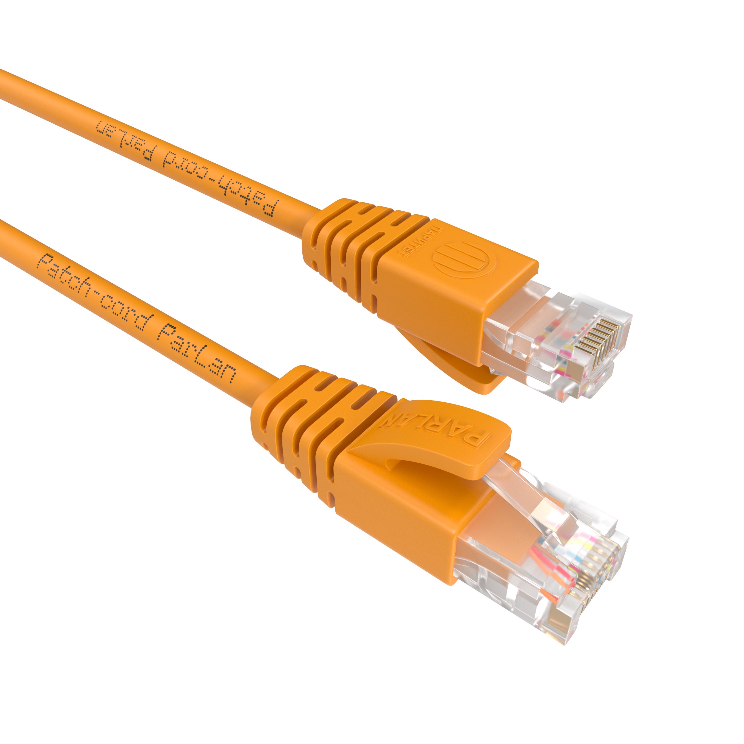 Шнур коммутационный Patch-cord ParLan U/UTP Cat 5e ZH 4х2х0,60 Flex RJ45-RJ45 OG 0,15m оранжевый (патч-корд)