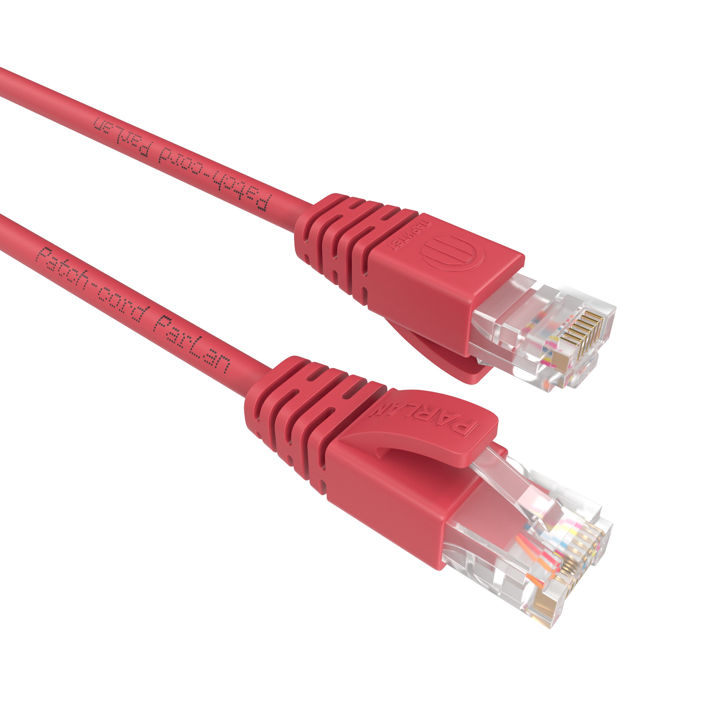 Шнур коммутационный Patch-cord ParLan U/UTP Cat 5e ZH 4х2х0,60 Flex RJ45-RJ45 RD 0,15m красный (патч-корд)