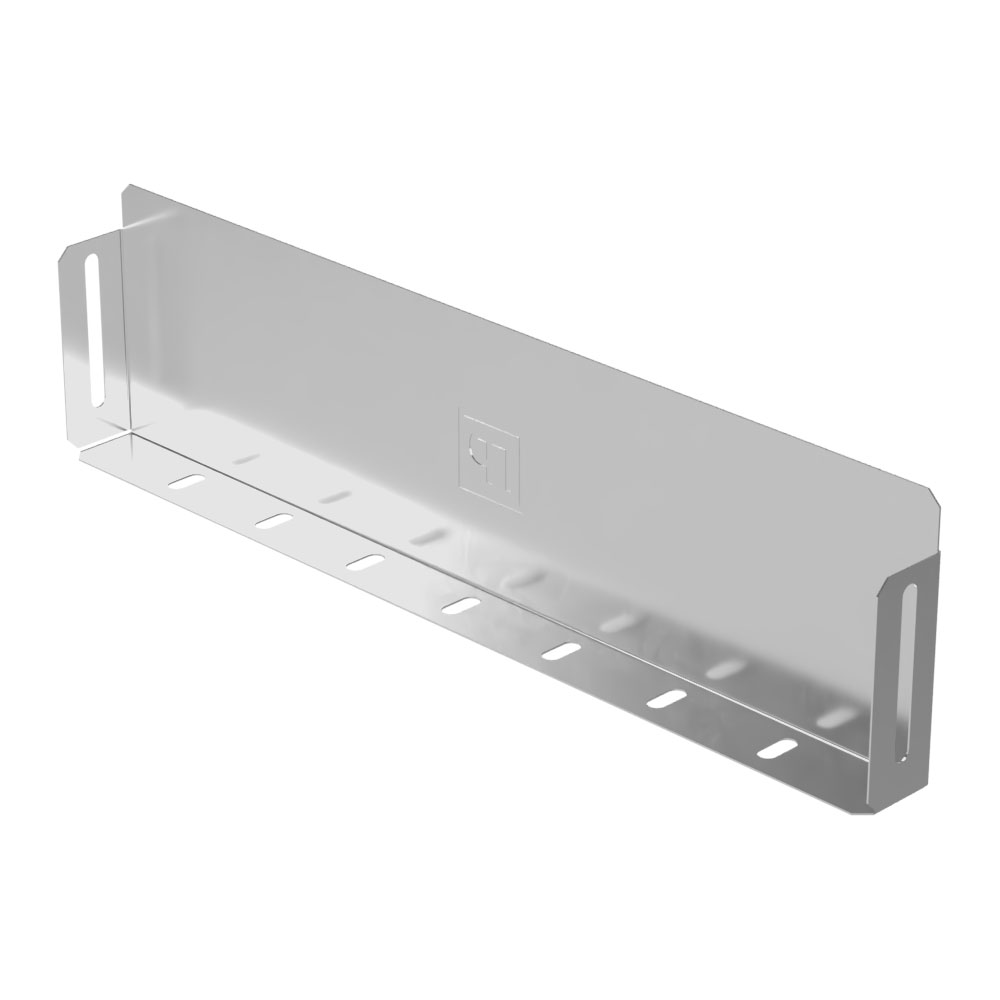 Заглушка лотка Стандарт INOX (AISI 304) 400х100 (0,7 мм) Промрукав