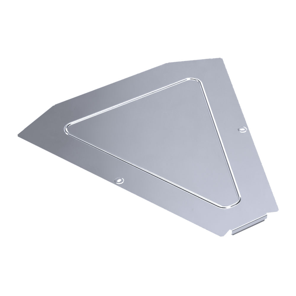Крышка угла горизонтального 45 градусов Стандарт INOX (AISI 316) 600 (0,8 мм) Промрукав