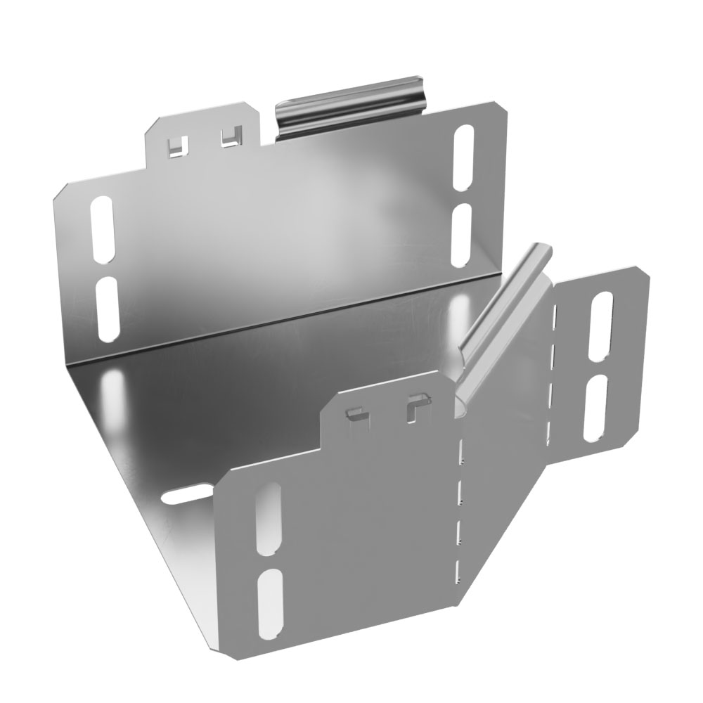 Переходник левый Стандарт INOX (AISI 304) 150х100х80 (0,7 мм) Промрукав