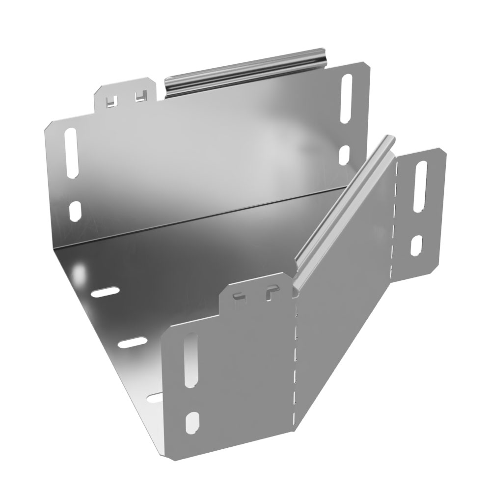 Переходник левый Стандарт INOX (AISI 304) 200х100х100 (0,7 мм) Промрукав