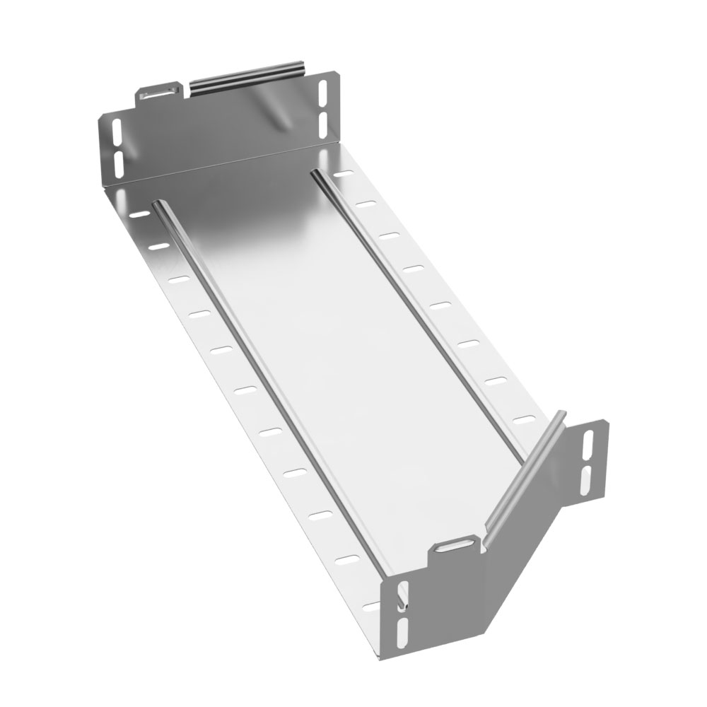 Переходник левый Стандарт INOX (AISI 304) 600х500х80 (0,8 мм) Промрукав