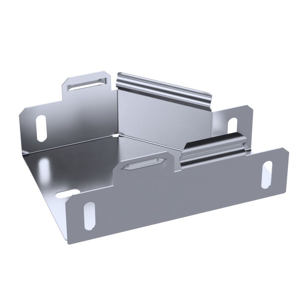 Переходник левый Стандарт INOX (AISI 316) 100х50х50 (0,7 мм) Промрукав