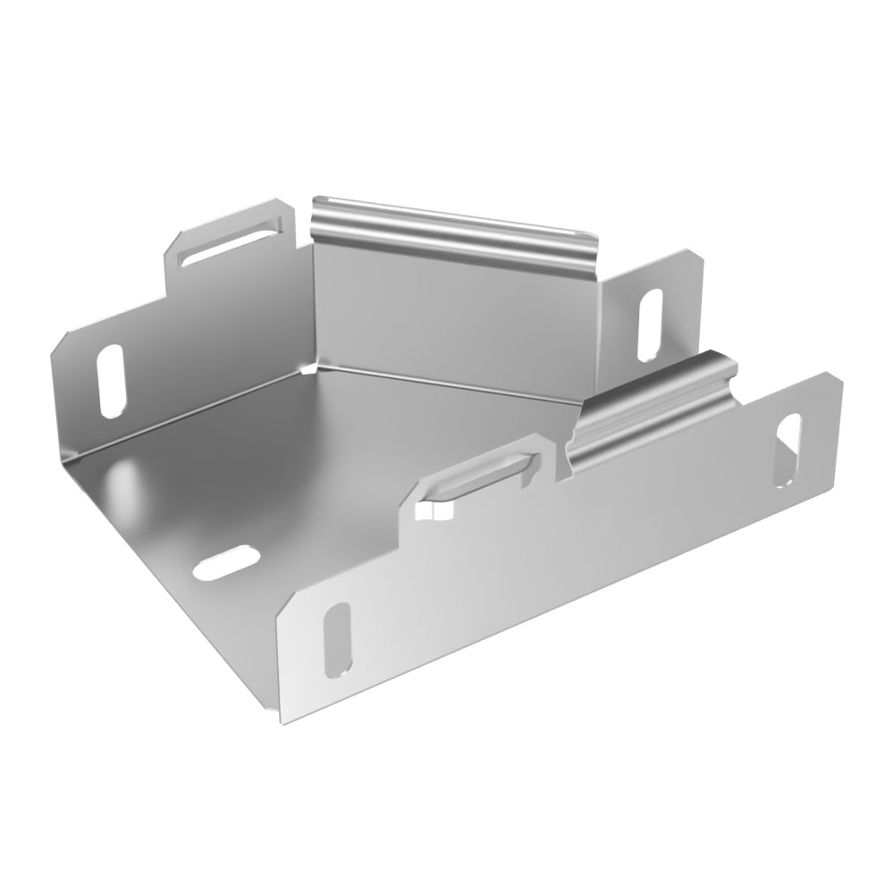 Переходник правый Стандарт INOX (AISI 304) 100х50х50 (0,7 мм) Промрукав