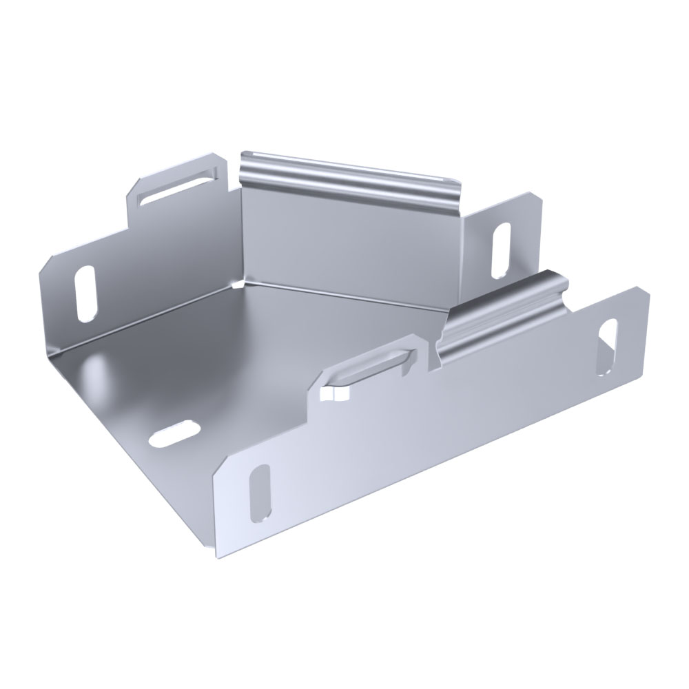Переходник правый Стандарт INOX (AISI 316) 100х50х50 (0,7 мм) Промрукав