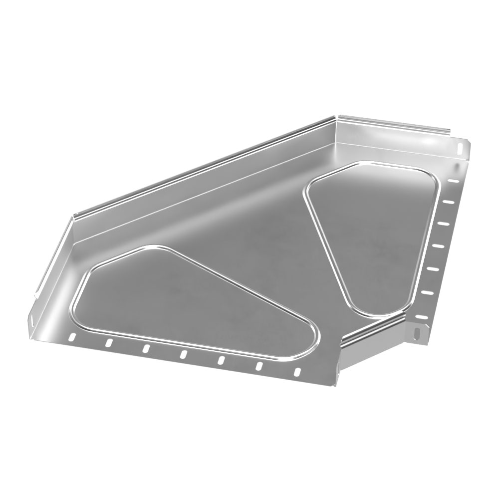 Угол горизонтальный 90 градусов Стандарт INOX (AISI 304) 400х50 (0,8 мм) Промрукав