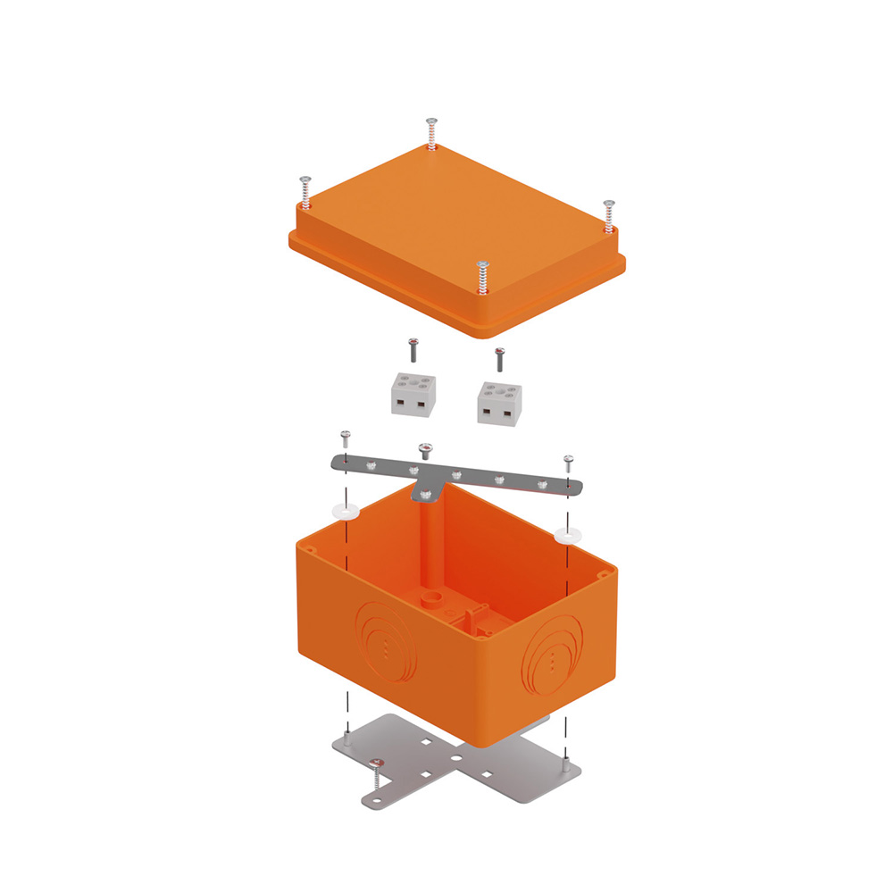 Коробка огнестойкая для о/п 40-0351-FR1.5-4 E15-E120 RAL2003 150х110х90 (6 шт/кор) Промрукав
