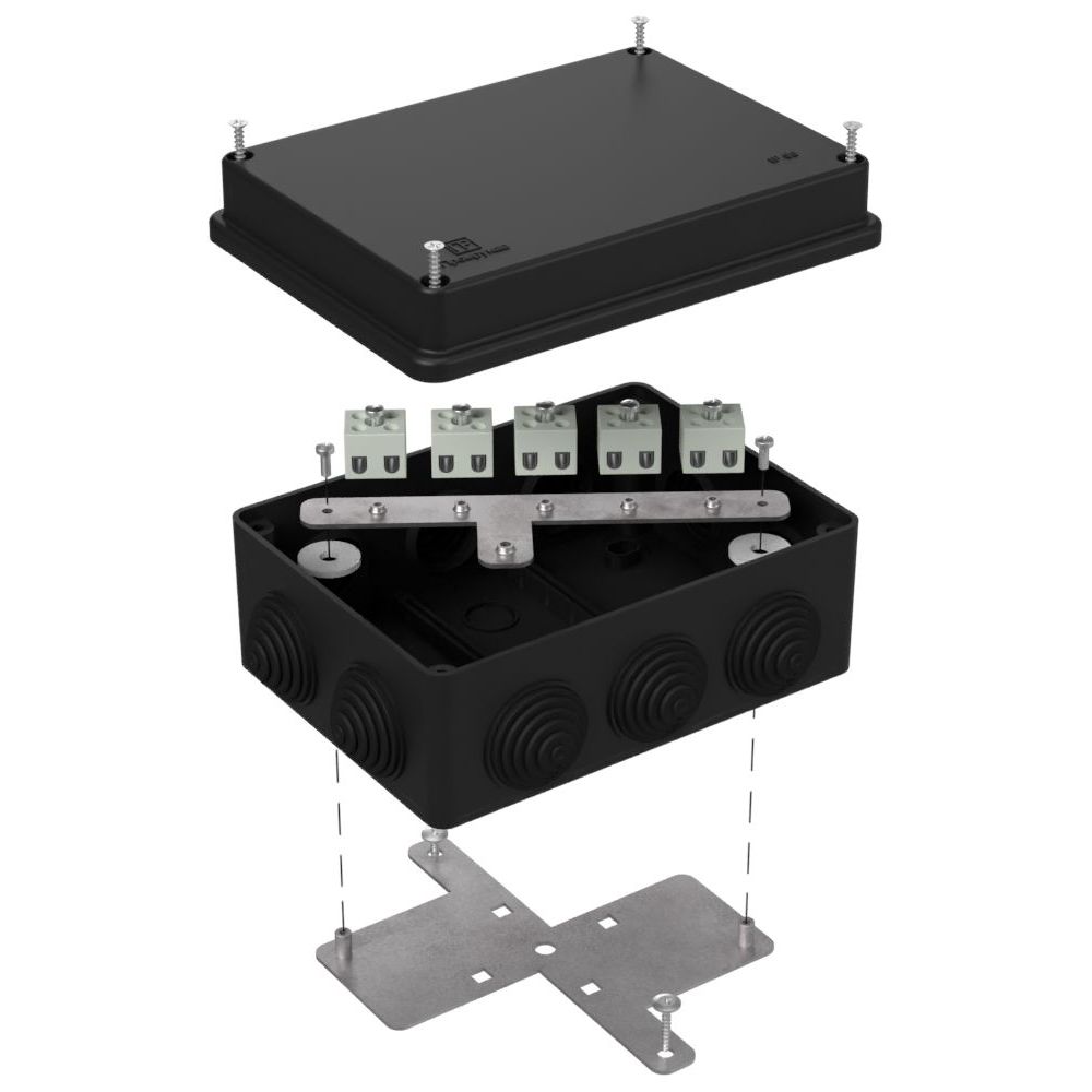Коробка огнестойкая для о/п 40-0310-FR1.5-10 Е15-Е120 RAL9005 150х110х70 (6 шт/кор) Промрукав