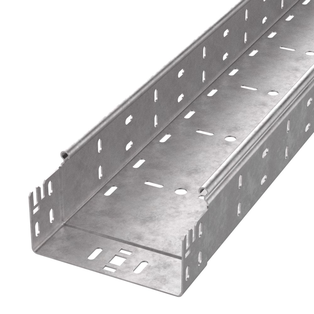 Лоток перфорированный Профи HDZ 150х80х3000 (2,0 мм) (6 м/уп) Промрукав