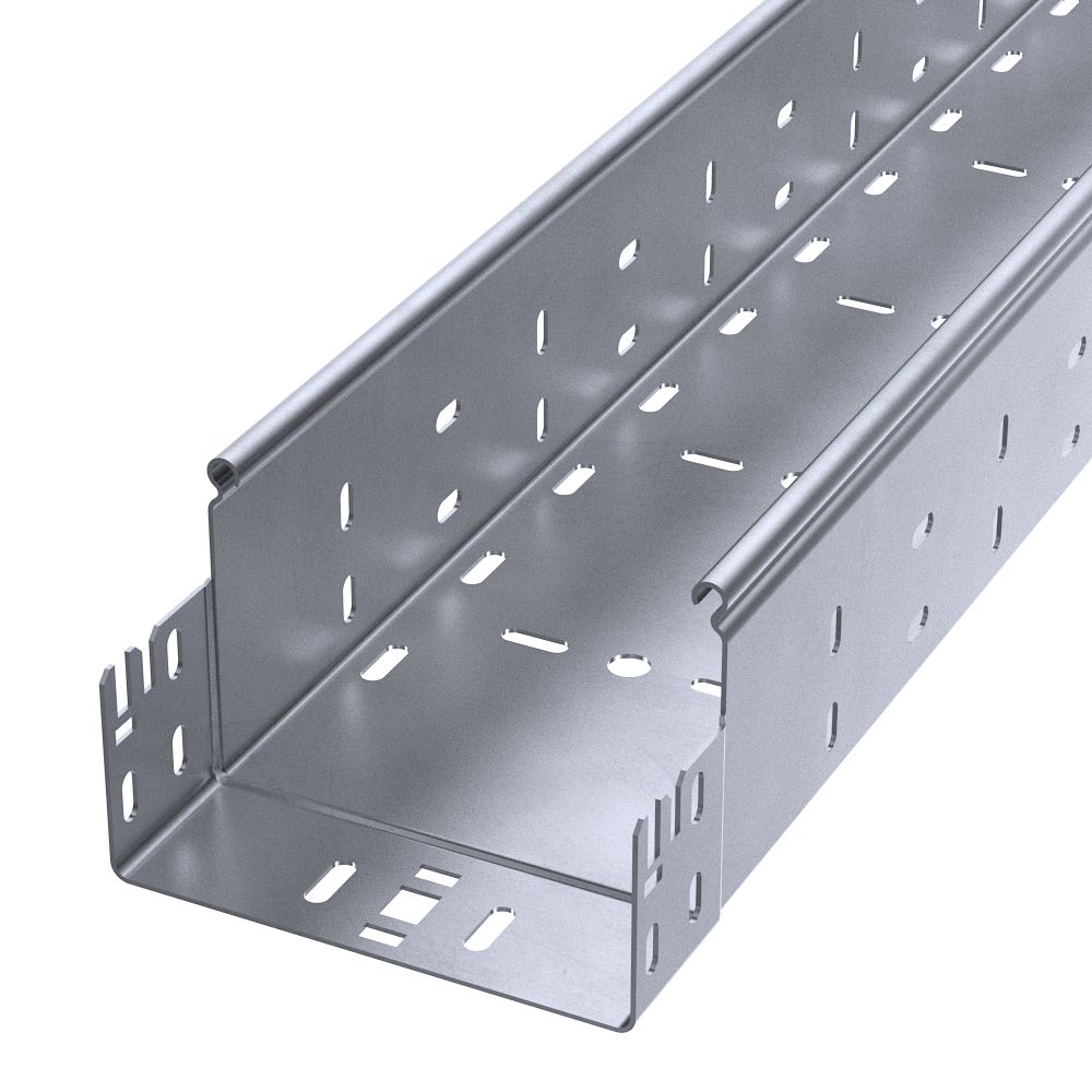 Лоток перфорированный Профи INOX (AISI 316) 150х100х3000 (2,0 мм) (6 м/уп) Промрукав