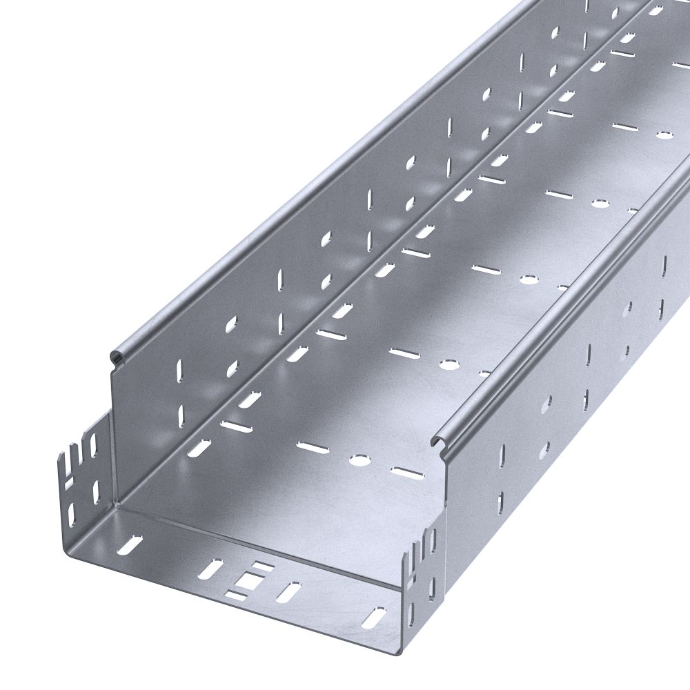 Лоток перфорированный Профи INOX (AISI 316) 200х100х3000 (2,0 мм) (6 м/уп) Промрукав
