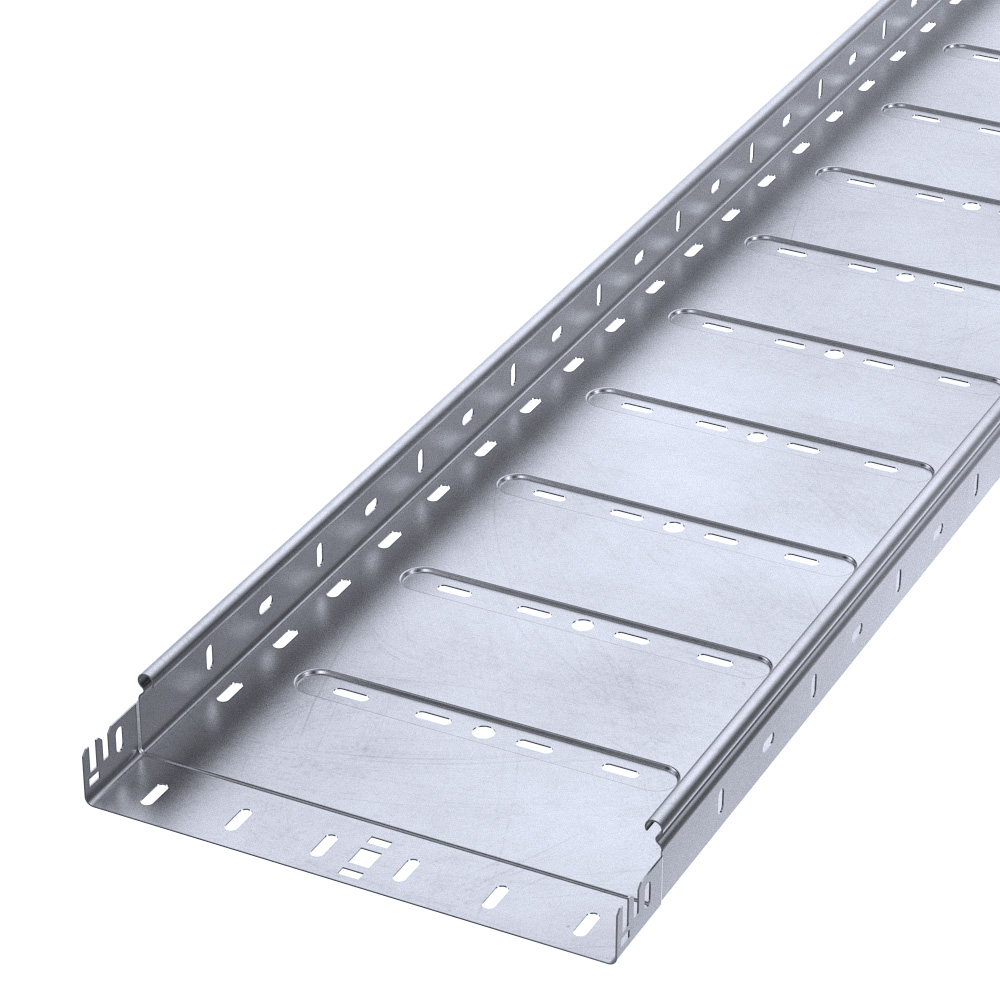 Лоток перфорированный Профи INOX (AISI 316) 300х50х3000 (1,2 мм) (6 м/уп) Промрукав