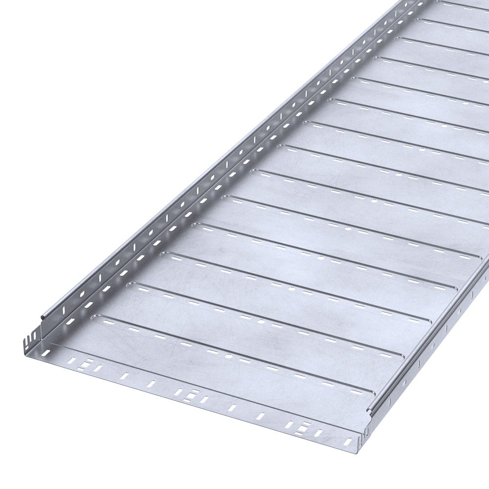 Лоток перфорированный Профи INOX (AISI 316) 600х50х3000 (1,2 мм) (6 м/уп) Промрукав
