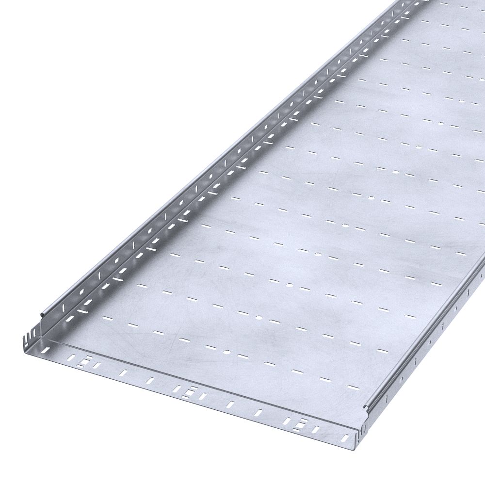 Лоток перфорированный Профи INOX (AISI 316) 600х50х3000 (2,0 мм) (6 м/уп) Промрукав