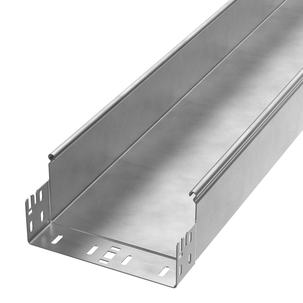Лоток неперфорированный Профи INOX (AISI 304) 200х100х3000 (2,0 мм) (6 м/уп) Промрукав