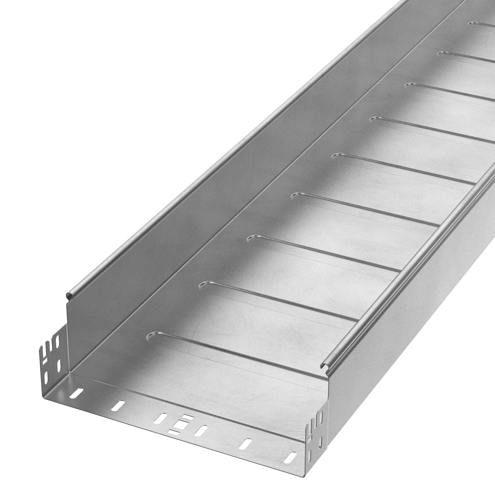Лоток неперфорированный Профи INOX (AISI 304) 300х100х3000 (1,2 мм) (6 м/уп) Промрукав