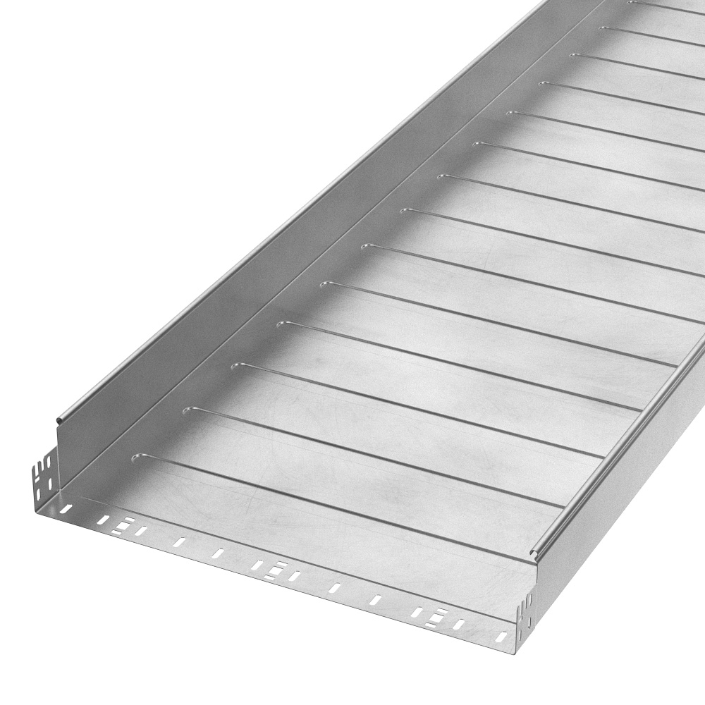 Лоток неперфорированный Профи INOX (AISI 304) 600х100х3000 (1,2 мм) (6 м/уп) Промрукав