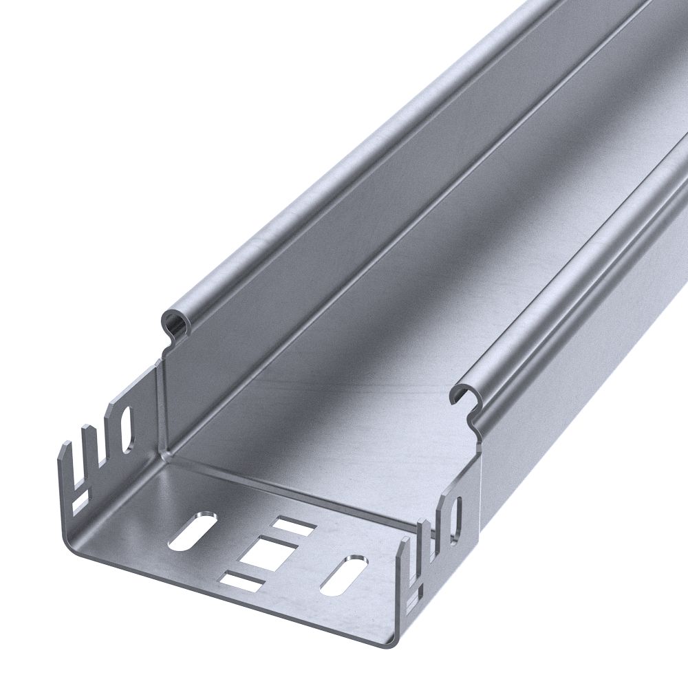 Лоток неперфорированный Профи INOX (AISI 316) 100х50х3000 (2,0 мм) (6 м/уп) Промрукав
