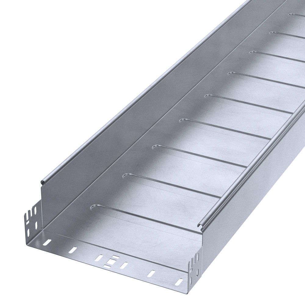 Лоток неперфорированный Профи INOX (AISI 316) 300х100х3000 (1,2 мм) (6 м/уп) Промрукав