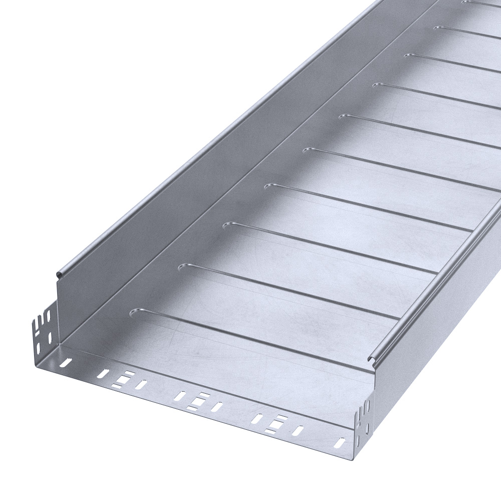 Лоток неперфорированный Профи INOX (AISI 316) 400х100х3000 (1,2 мм) (6 м/уп) Промрукав