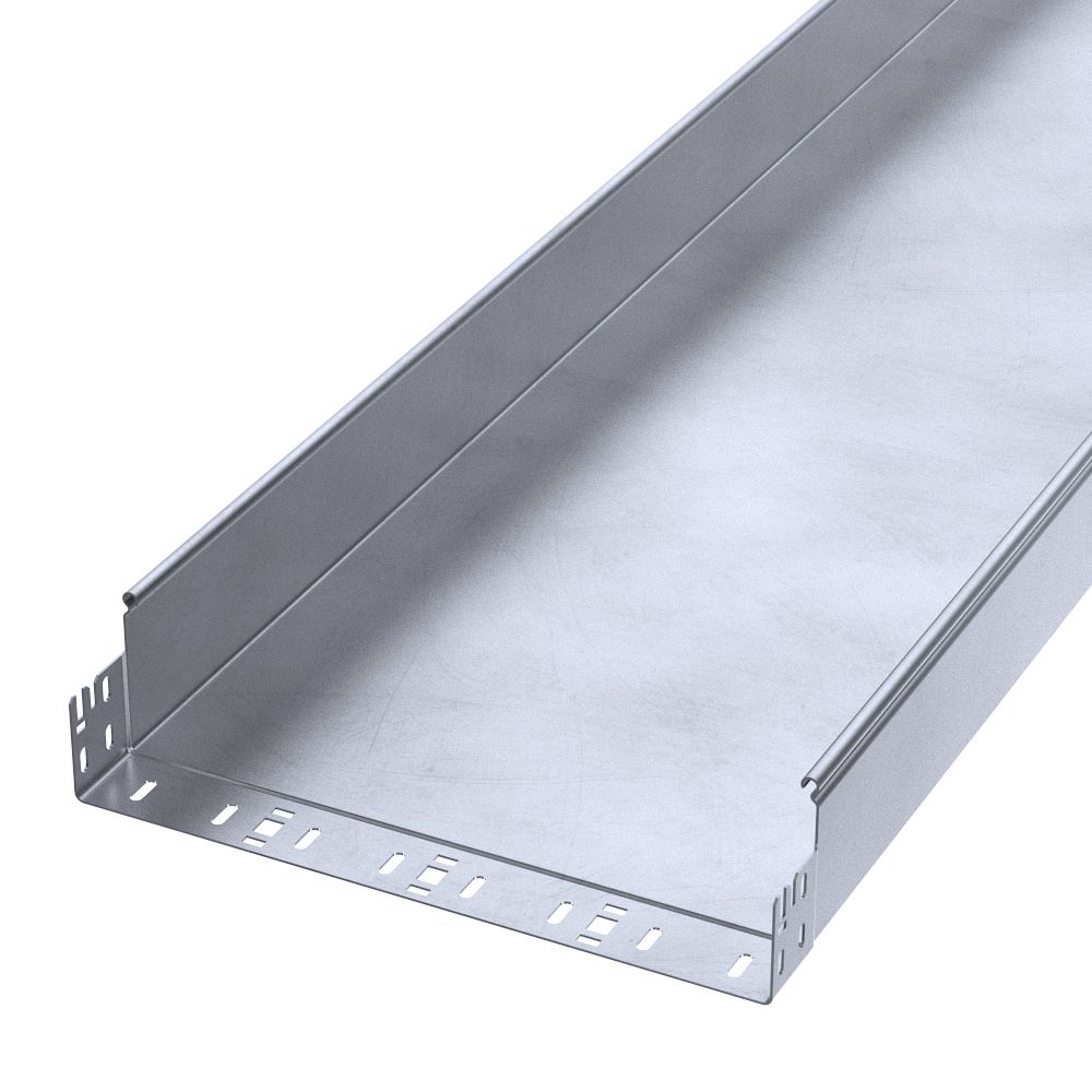 Лоток неперфорированный Профи INOX (AISI 316) 400х100х3000 (1,5 мм) (6 м/уп) Промрукав