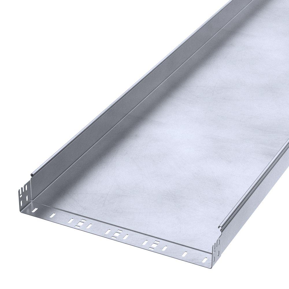 Лоток неперфорированный Профи INOX (AISI 316) 500х80х3000 (2,0 мм) (6 м/уп) Промрукав