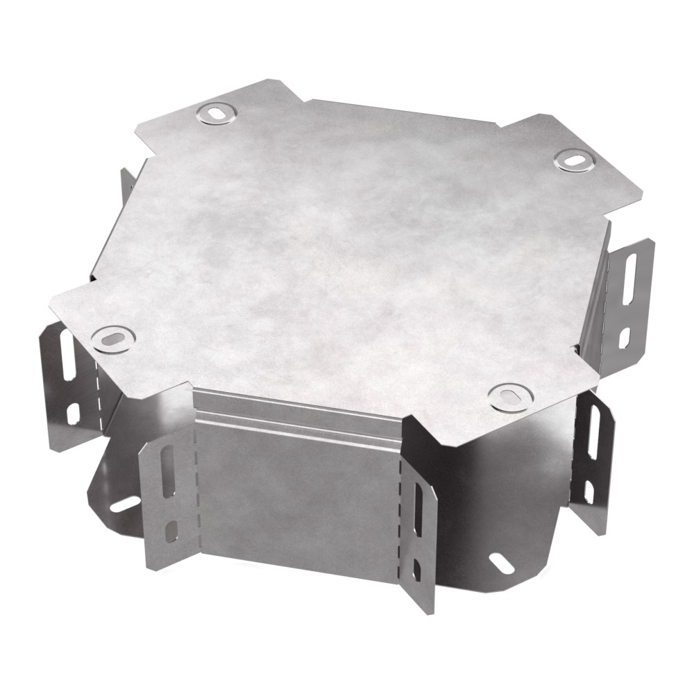 Ответвитель Х-образный с крышкой Стандарт 100х100 (0,7 мм) Промрукав
