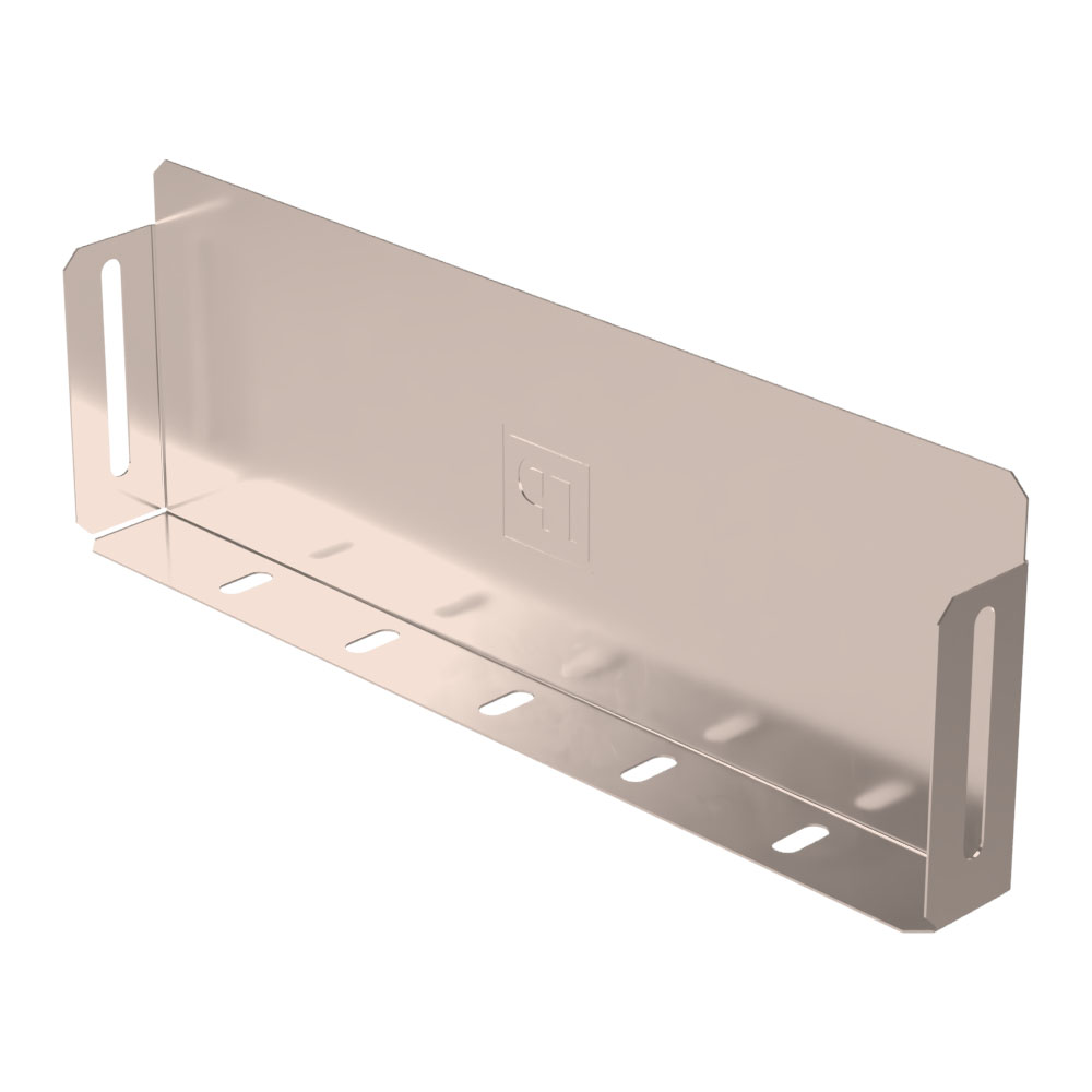 Заглушка лотка Стандарт INOX (AISI 409) 300х100 (0,7 мм) Промрукав