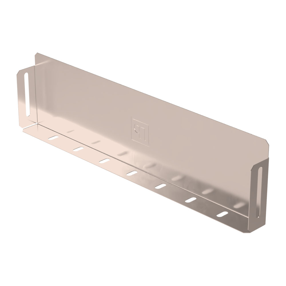 Заглушка лотка Стандарт INOX (AISI 409) 400х100 (0,7 мм) Промрукав