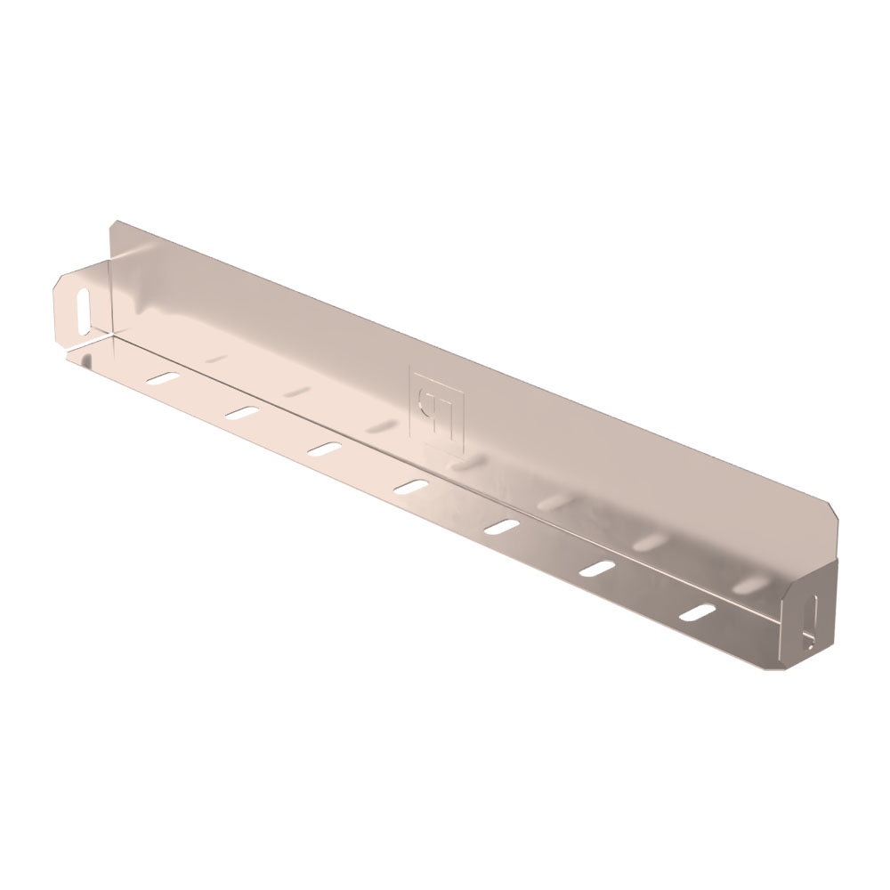 Заглушка лотка Стандарт INOX (AISI 409) 400х50 (0,7 мм) Промрукав
