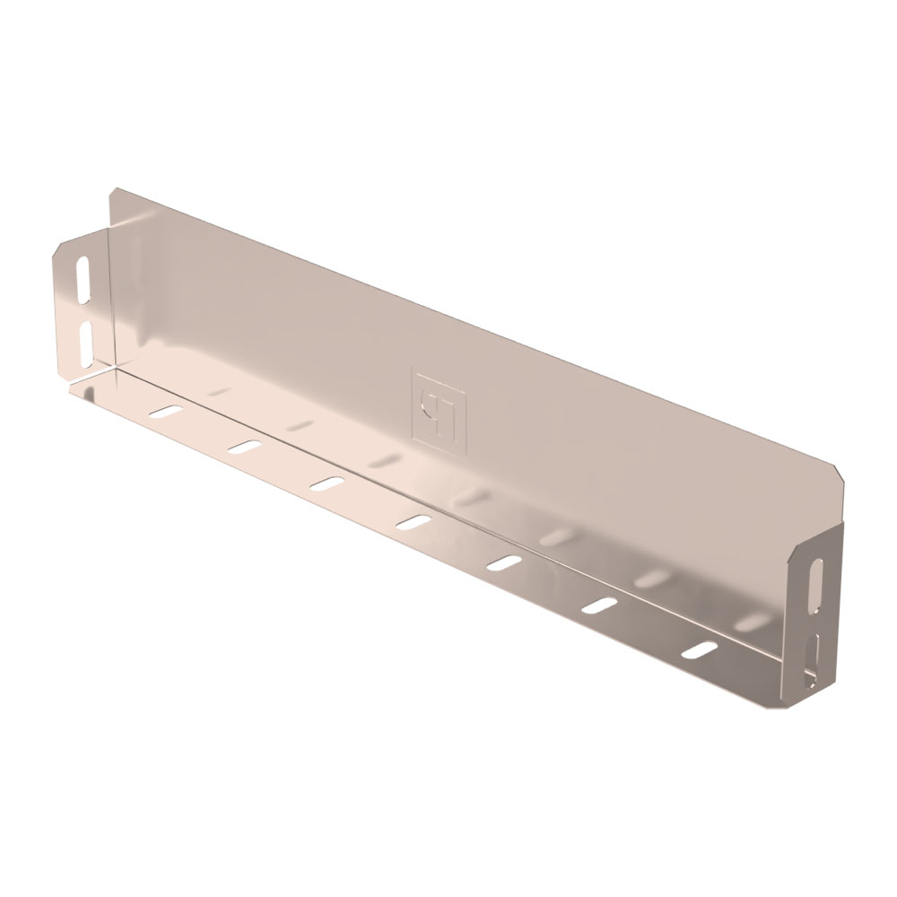 Заглушка лотка Стандарт INOX (AISI 409) 400х80 (0,7 мм) Промрукав