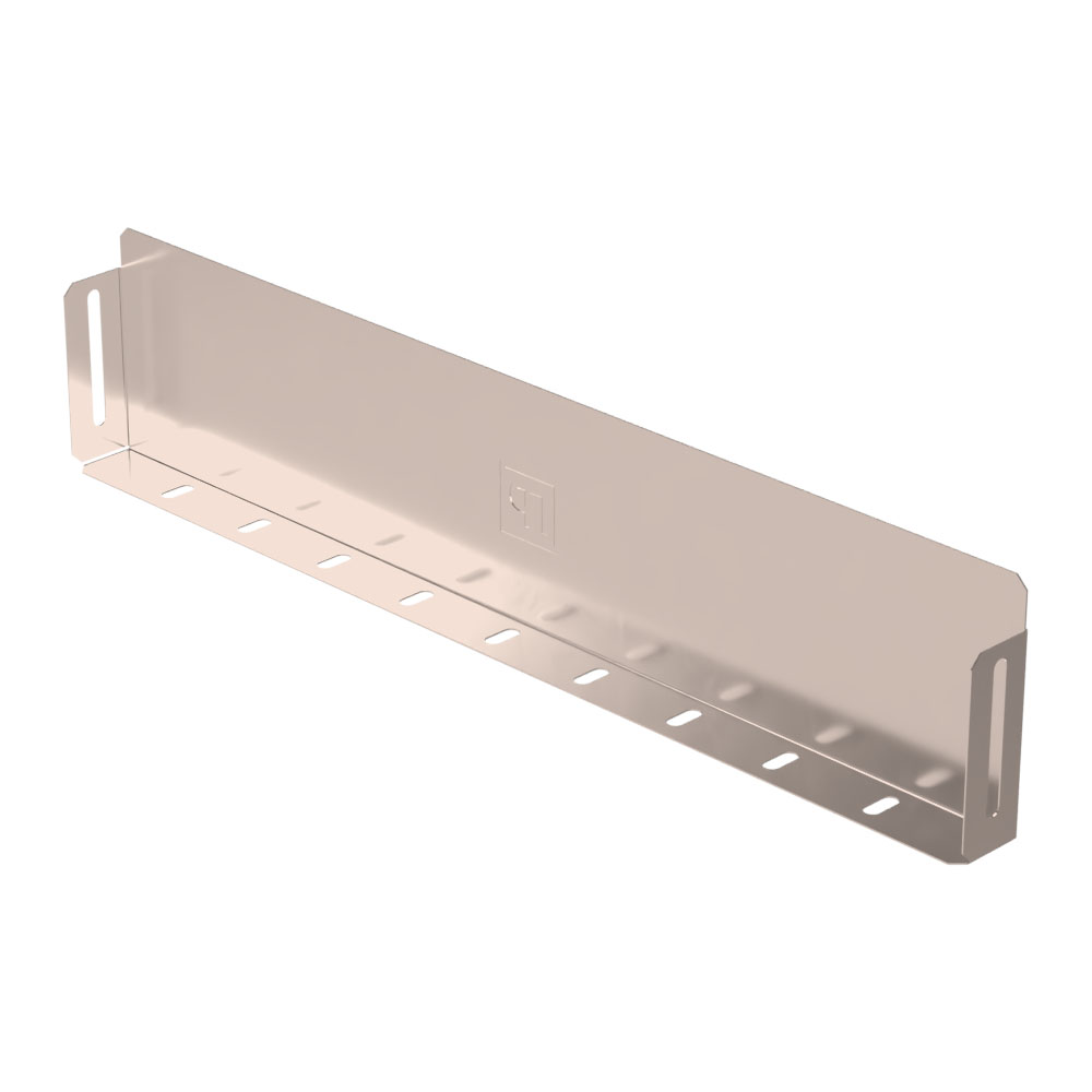 Заглушка лотка Стандарт INOX (AISI 409) 500х100 (0,7 мм) Промрукав
