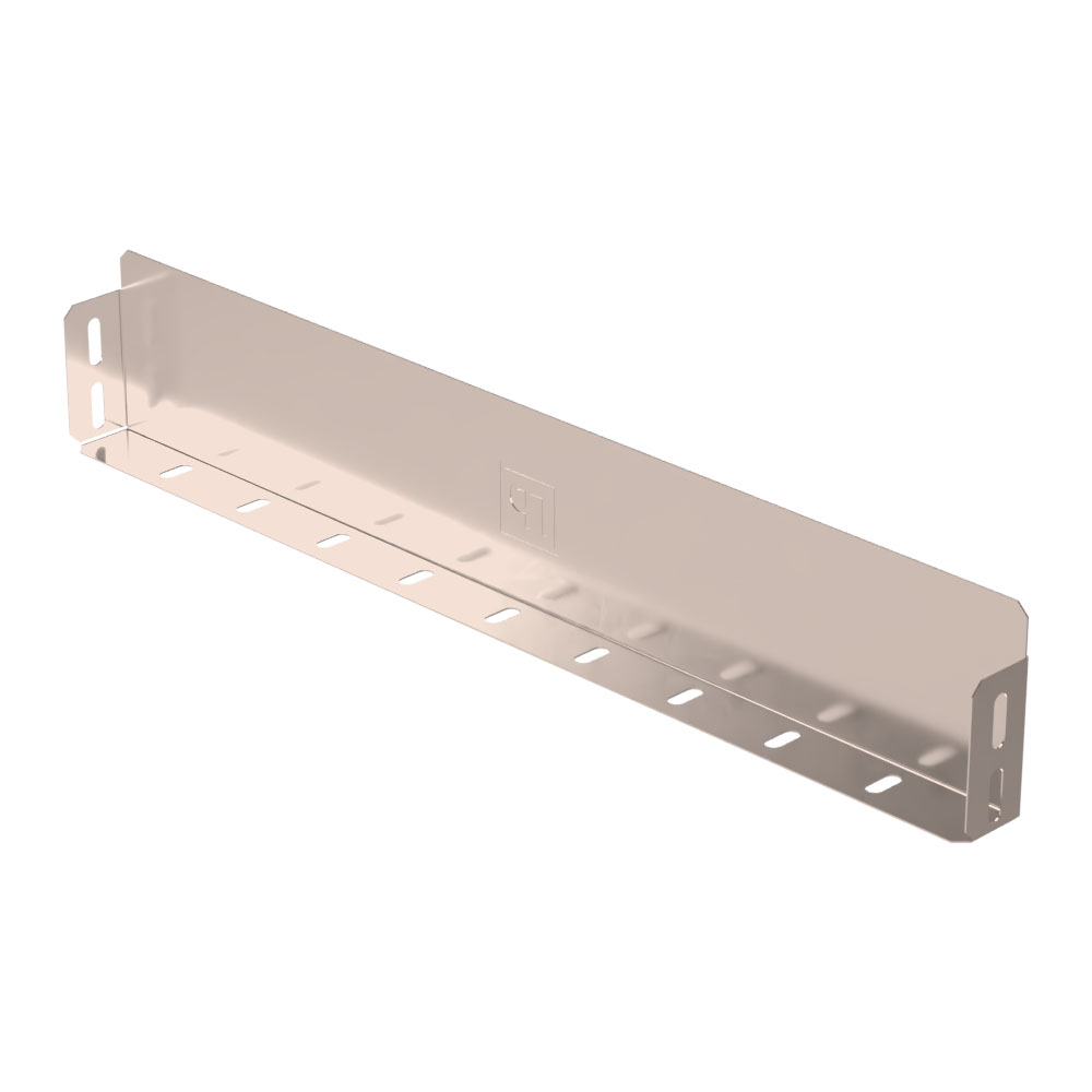 Заглушка лотка Стандарт INOX (AISI 409) 500х80 (0,7 мм) Промрукав