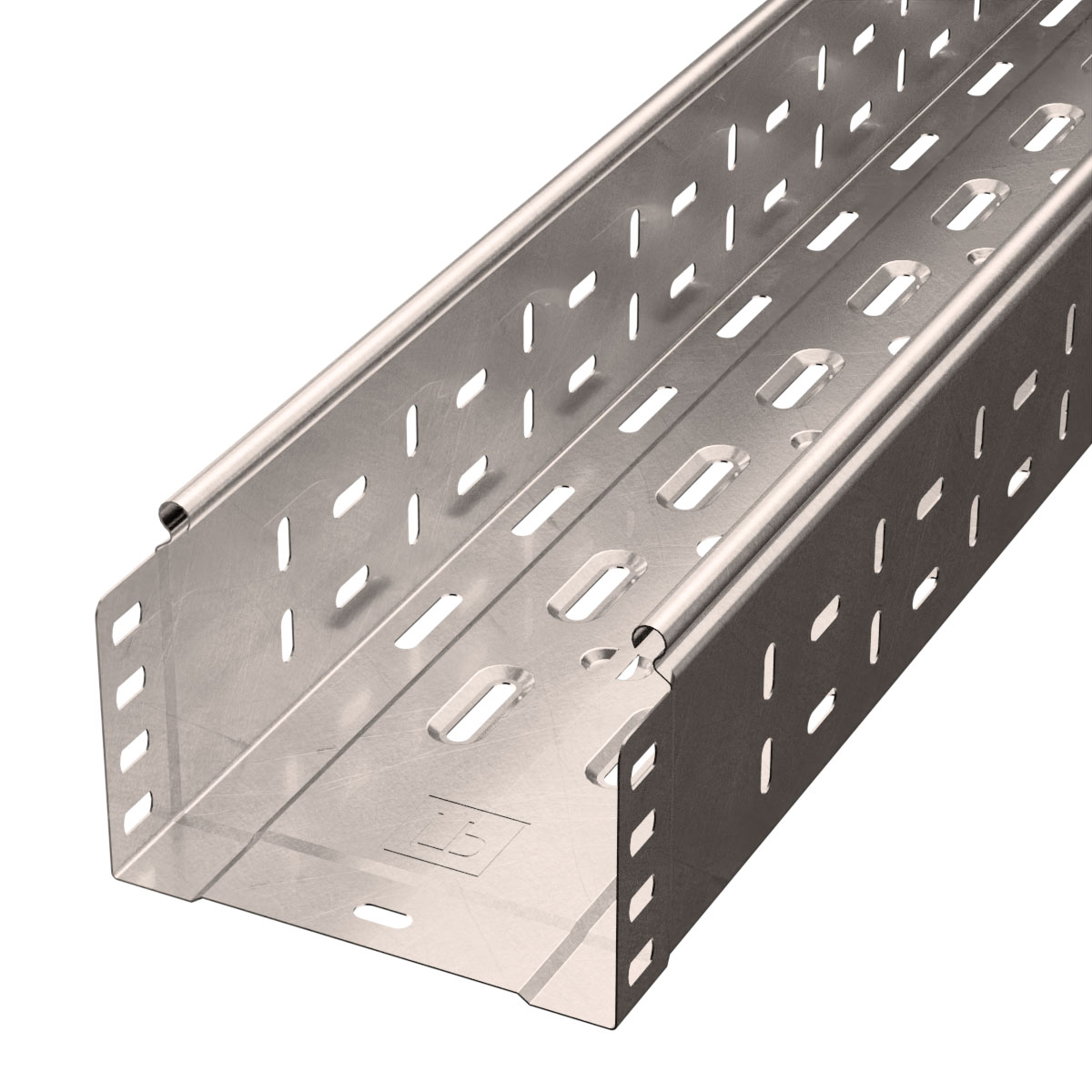 Лоток перфорированный Стандарт INOX (AISI 409) 150х100х3000 (0,7 мм) (6 м/уп) Промрукав