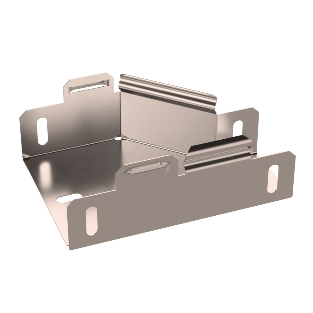Переходник левый Стандарт INOX (AISI 409) 100х50х50 (0,7 мм) Промрукав