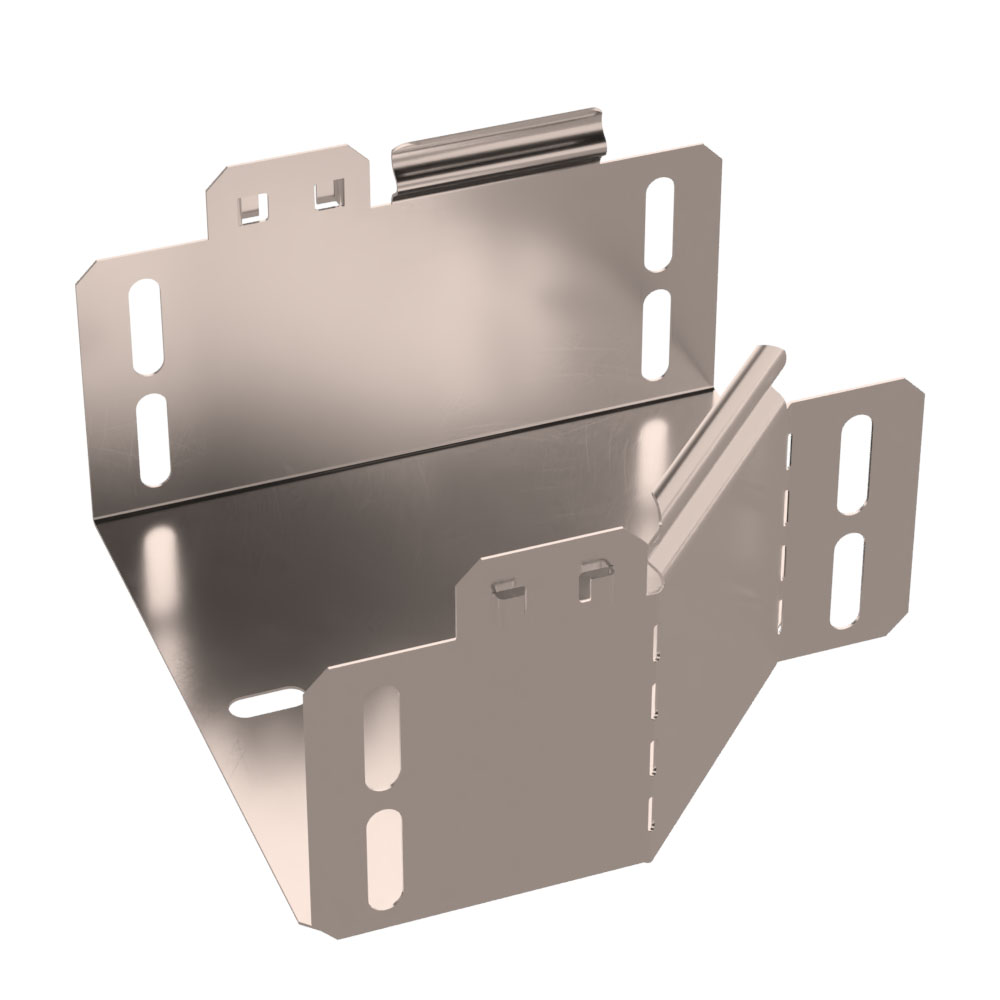 Переходник левый Стандарт INOX (AISI 409) 150х100х80 (0,7 мм) Промрукав