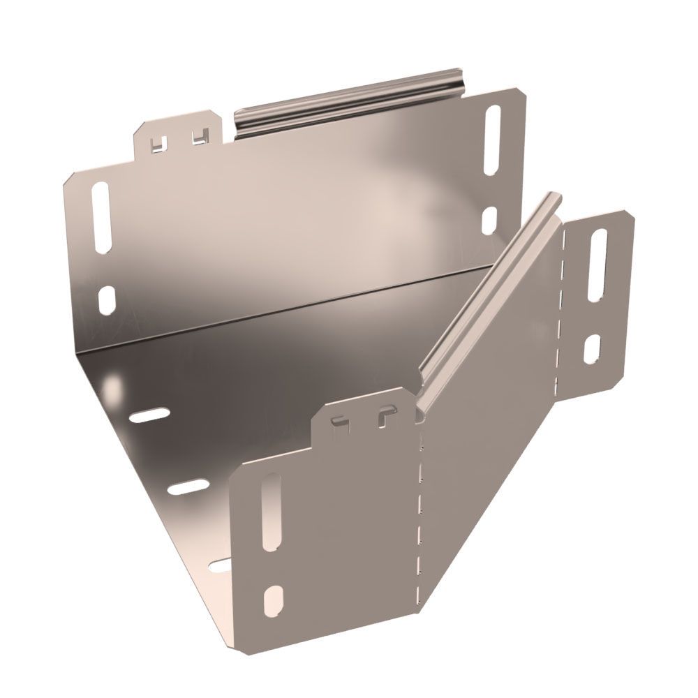 Переходник левый Стандарт INOX (AISI 409) 200х100х100 (0,7 мм) Промрукав