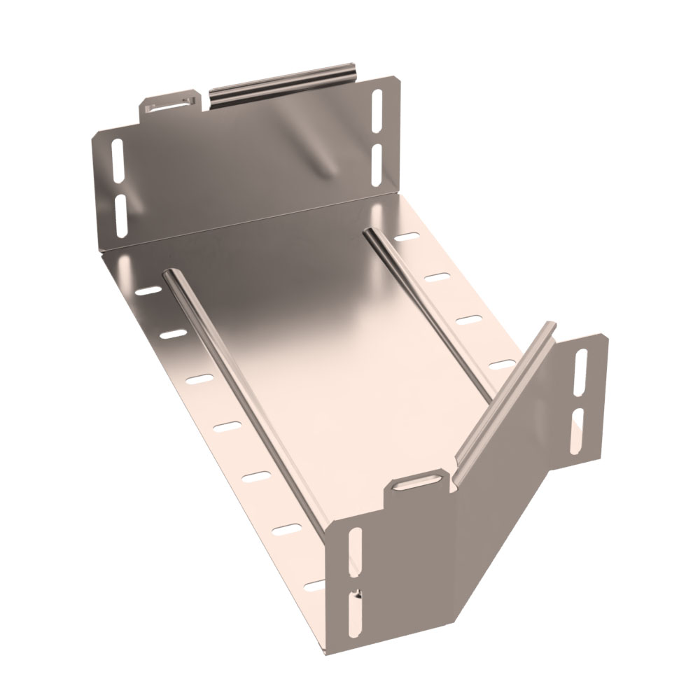 Переходник левый Стандарт INOX (AISI 409) 400х300х100 (0,8 мм) Промрукав