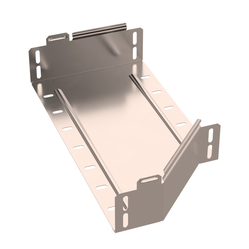 Переходник левый Стандарт INOX (AISI 409) 400х300х80 (0,8 мм) Промрукав