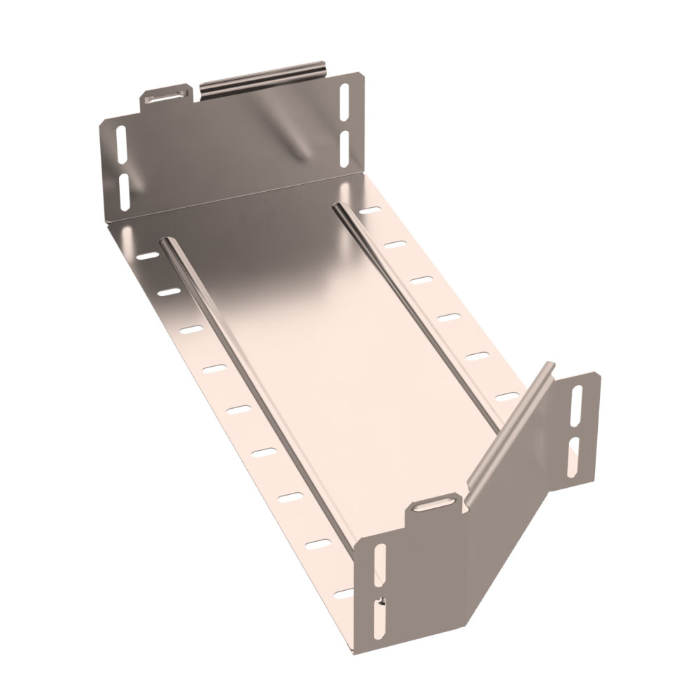 Переходник левый Стандарт INOX (AISI 409) 500х400х100 (0,8 мм) Промрукав